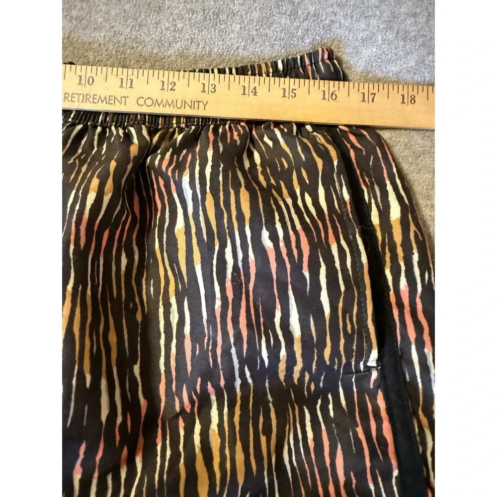 Men's Spicy Tuna Swim Trunks Boardshorts Large Black Striped Lined Pockets Beach